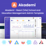 Akademi - React (Vite) School and Education Management Admin Dashboard Template