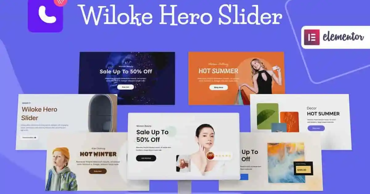 Wiloke Hero Slider Widget for Elementor - Image 1