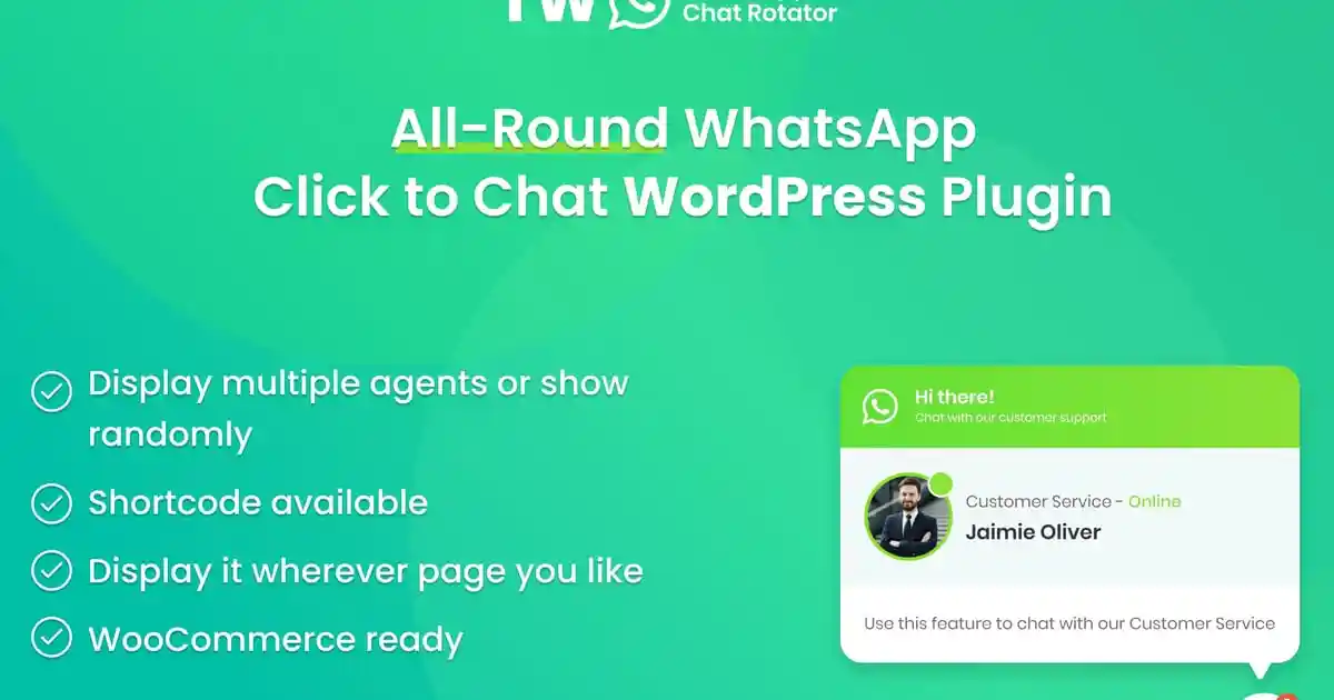 WhatsApp Chat for WordPress and WooCommerce - Image 1