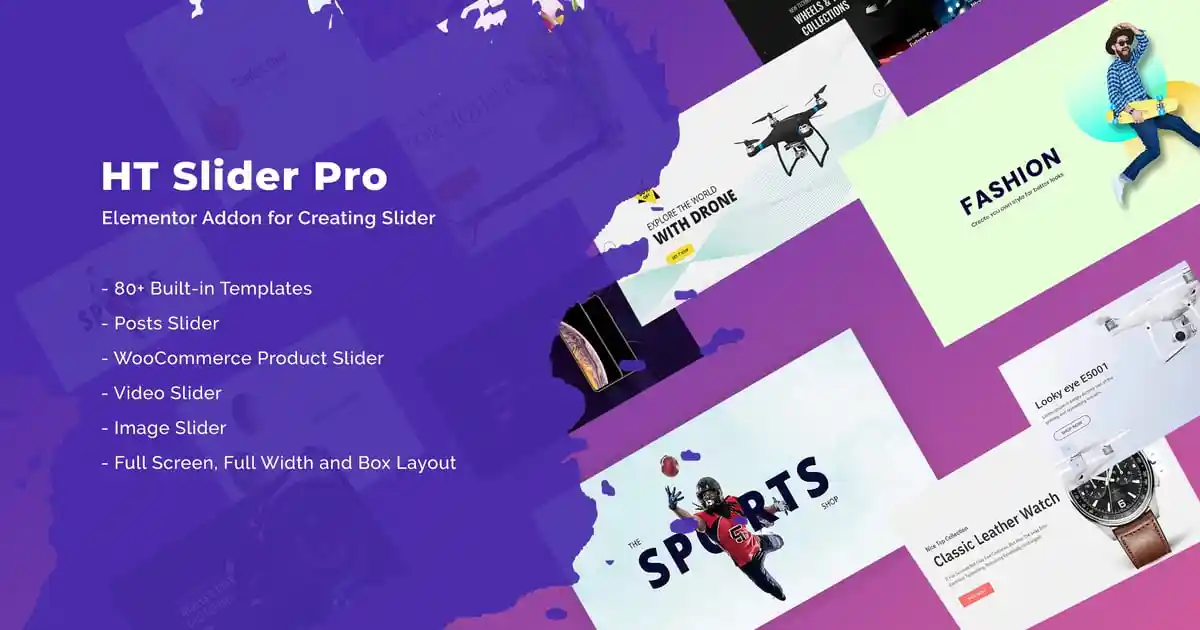 HT Slider Pro For Elementor - Image 1