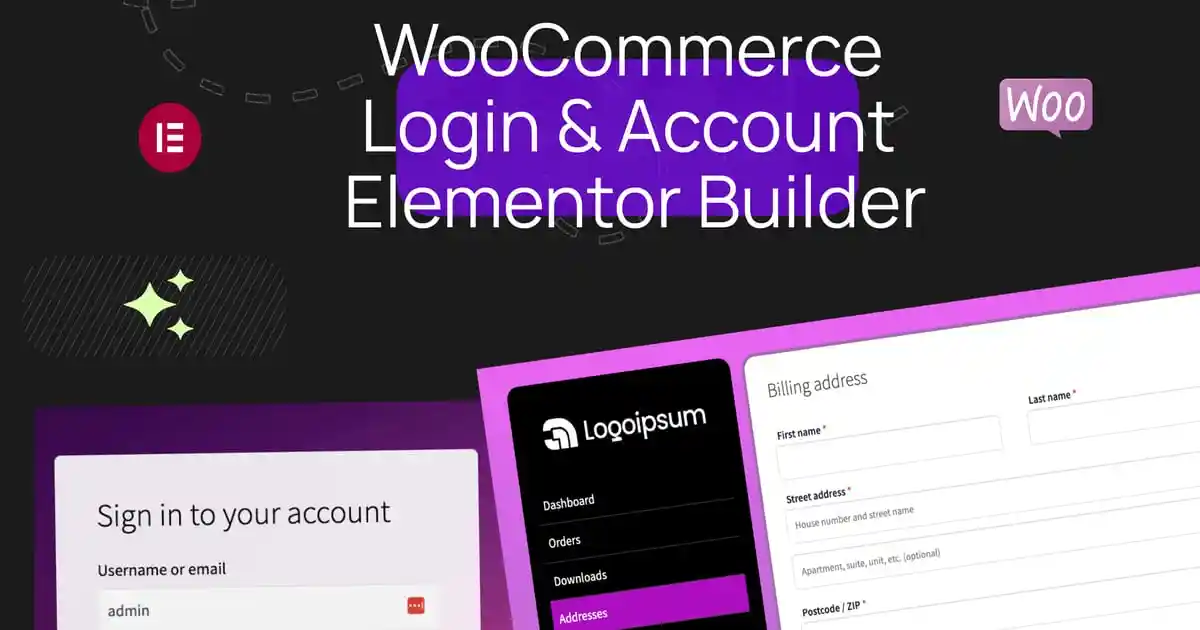 WooCommerce Login & Account Pages for Elementor - Image 1